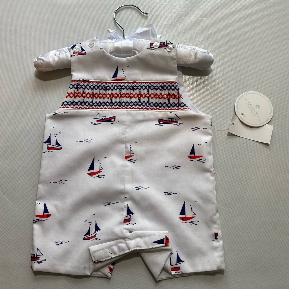 NEW- Size 3M Edgehill Collection Baby One Piece Romper Snap Button Bottom White